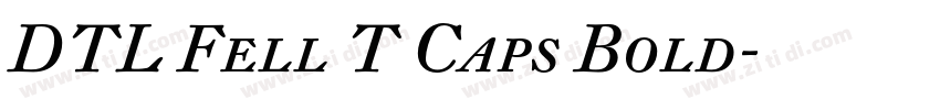 DTL Fell T Caps Bold字体转换
